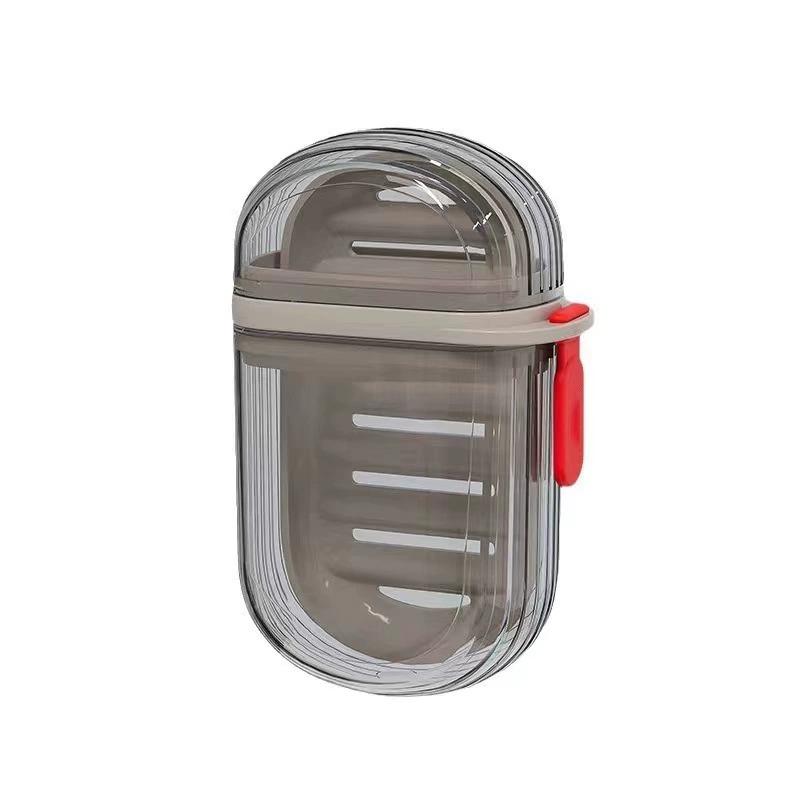 

2 шт. портативный мыльница герметичный прозрачный мыльница противоскользящая пластиковая герметичная мыльница ванная комната кемпинг дорожные принадлежности