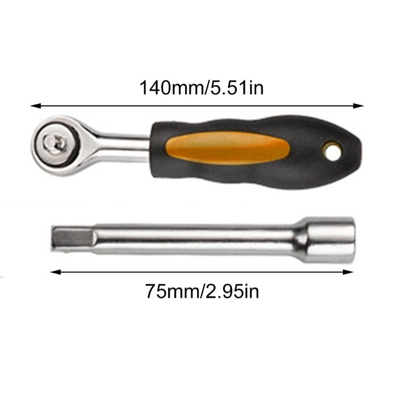 MultiFunction Hand Tool Kit With Ratchet Wrenches Handle And Screwdriver Set For Repairs