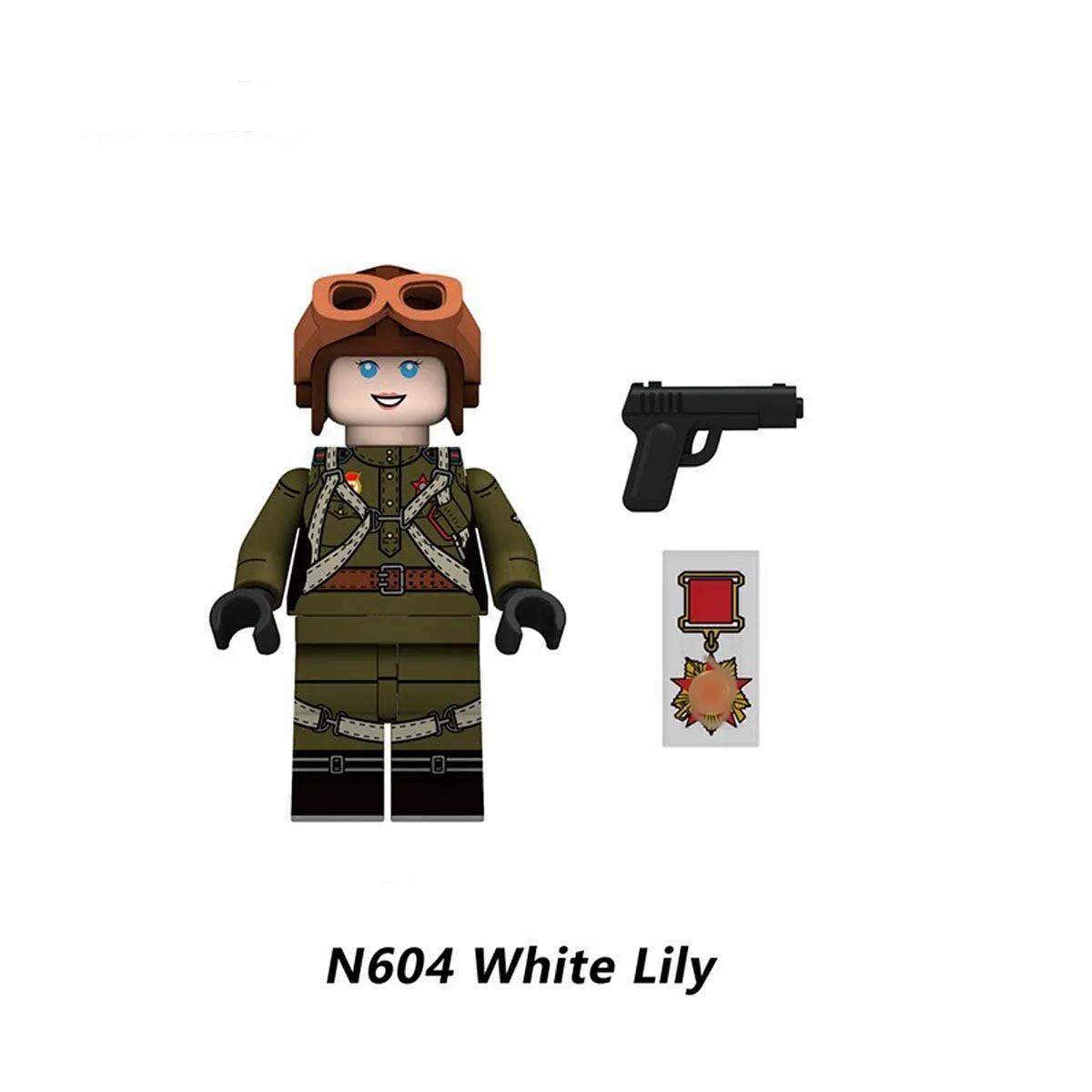 

Военные конструкторы Солдат Первого кавалерийского корпуса Женщина-пилот Развивающие конструкторы Минифигурки Игрушки