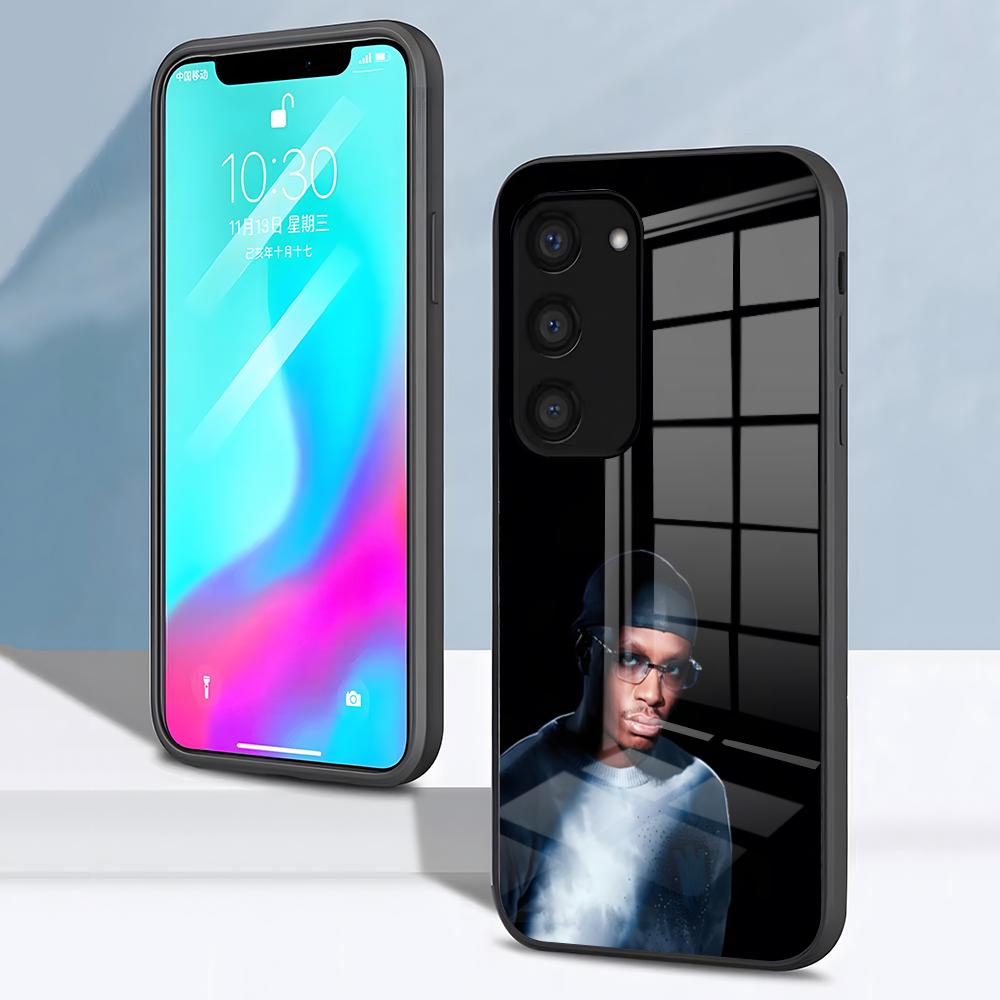 Rapper W-Werenoi Phone Case For Samsung S26 S25 S24 FE S23 S22 S21 Plus S20 Ultra Note20Ultra Black Glass Cover