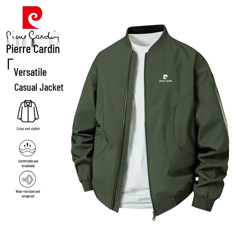 Pierre Cardin Men's Baseball Collar Jacket