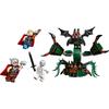 LEGO Super Heróis: Novo Ataque a Nova Asgard 76207 Blocos de Brinquedo Presente Super-Herói Quadrinho Americano Herói Sentai Meninos Idades 7 e Acima