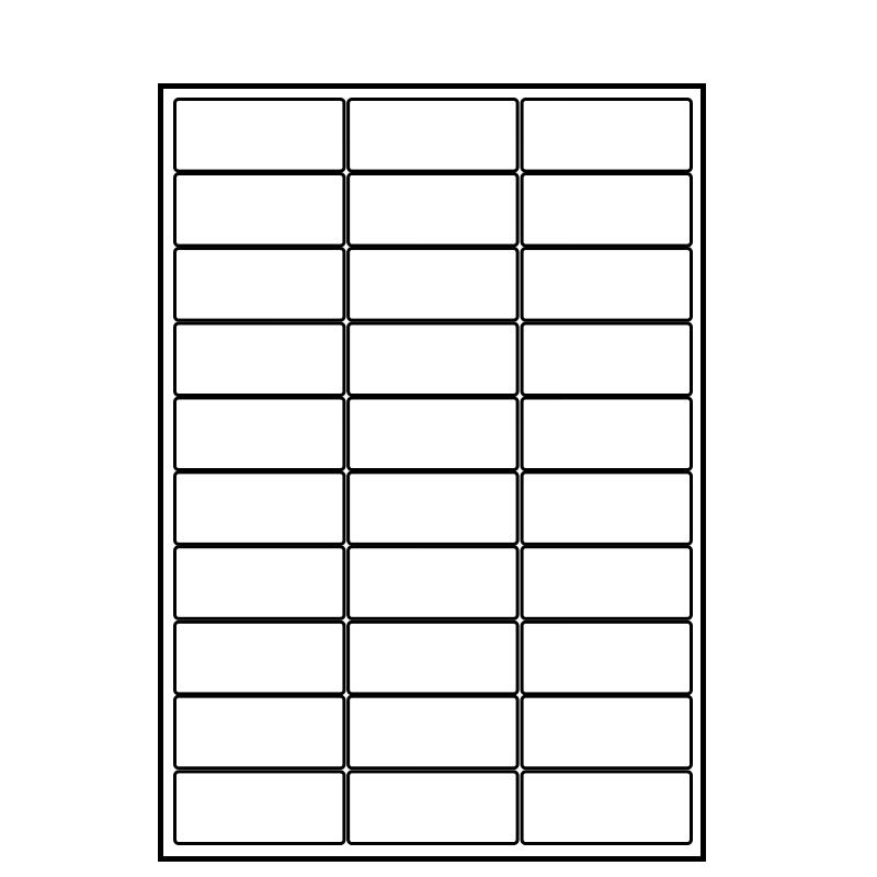 HESDICK HKLY-98 Glossy A4 Self-Adhesive Labels 80 Sheets