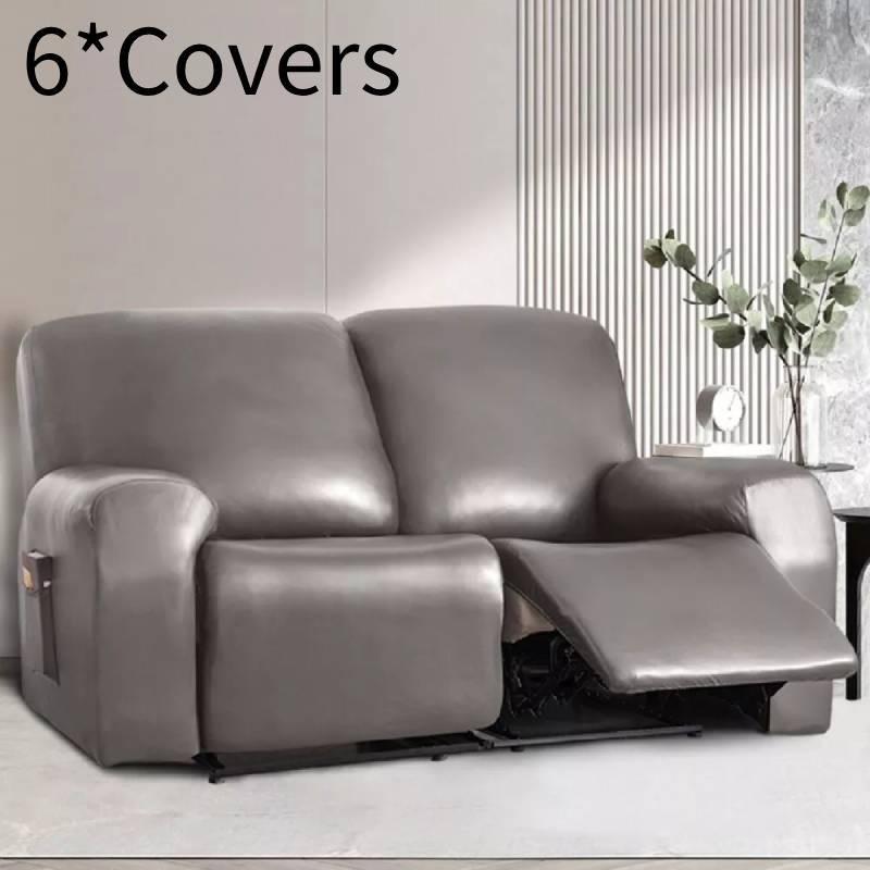 

Кожаные эластичные полиуретановые чехлы для дивана-реклайнера, водонепроницаемые, на 2-х и 3-х местное кресло Taupe 2 Seater