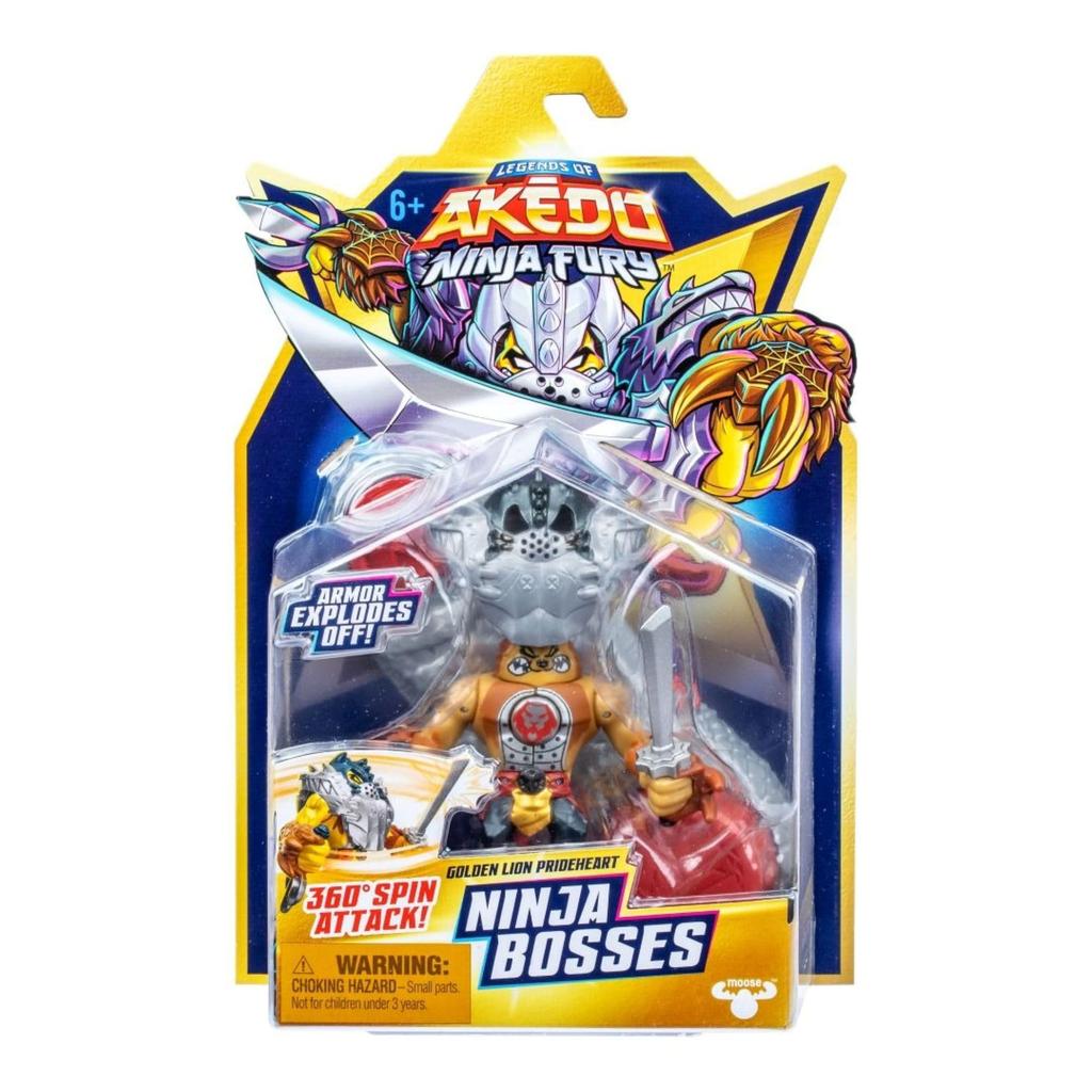 Hassey AKEDO S7 W2 Japanese Ninja Boss Golden Lion Pride Heart Legend of AKEDO Ninja Fury Top-in [Official Product]