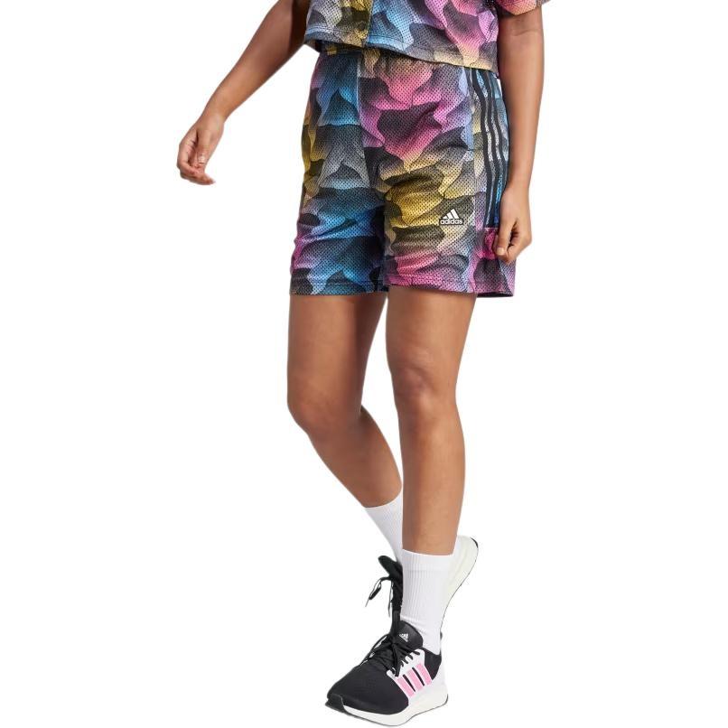 (WMNS) Adidas Tiro Print Mesh Summer Shorts Asia Sizing 'Multi-Color' Women's IQ4813