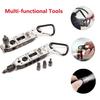1PC Multifunctional Mini Screwdriver Outdoor EDC Keychain Shape Screwdrivers Portable Steel Repair Tool WBL