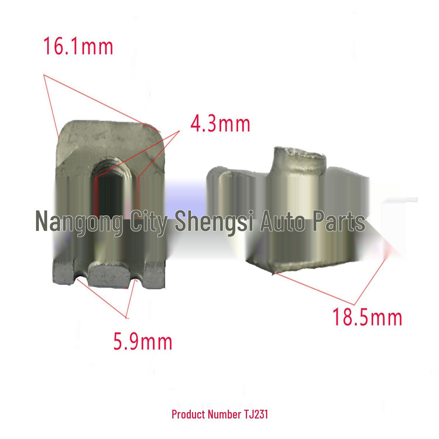 

Toyota Car Trim Panel U-Shaped Iron Clip Self-Tapping Installation Buckle 10000 pieces