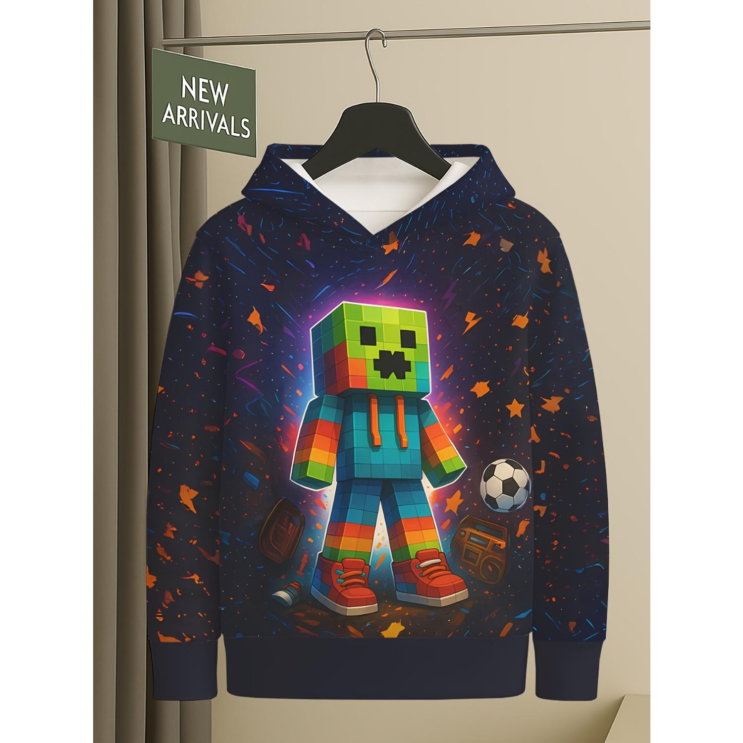 

Нові толстовки для хлопчиків та дівчаток з 3D-принтами для комфортних осінніх та зимових толстовок з довгим рукавом 13-14Y