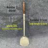 Chef's Long Spatula & Spoon - Wooden Handle, Stainless Steel, Ideal for Stir-Fry & Soup, Thickened for Durability, Perfect Kitchen Tool