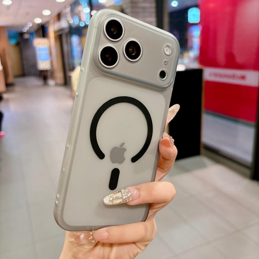 Frosted Soft TPU For Magsafe Phone Case For iPhone 17 Air 16 15 14 13 12 11 Pro Max Wireless Charge Magnetic Bumper Cover