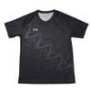 Color Block Logo Print Casual Sports V-Neck Short Sleeve T-Shirt Unisex Tops Black 25500520-001