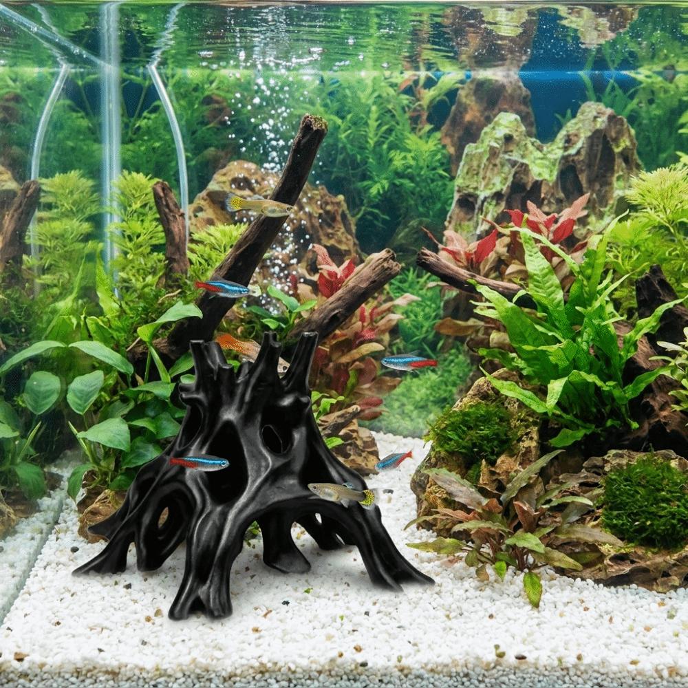 3D Printed Aquarium Fish Shelter Tree Trunk Driftwood Landscape Hermit Crabs Habitat