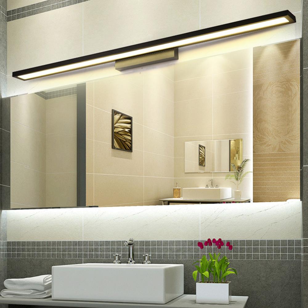 Modern LED Wall Light Bathroom Hardwares Wall Lamp Aluminum Led Bathroom Bath Mirror Line Lamp Make Up Light