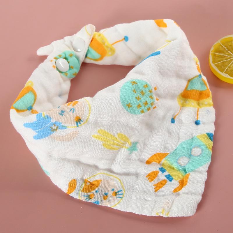 1Pc Baby Infant Muslin Cotton Bib Baby Bandana Bibs Triangle Scarf Feeding Saliva Towel Feeding Drool Bibs Burp Cloth Accessories