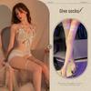Temptation Lace Bodysuit: Open Crotch Small-Bust Lingerie for Passionate Homewear