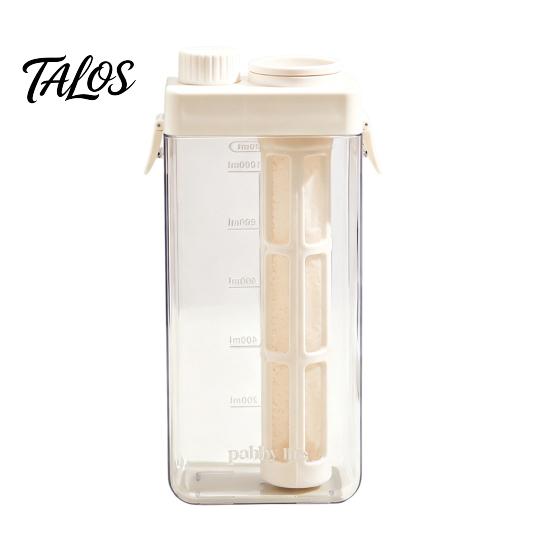 Plastik Eisteebereiter Kaltbrühkaffee mit Filter & luftdichtem Deckel, Klares, auslaufsicheres Krugglas, Skalen, Geschenke für Liebhaber