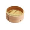 Wakacho Chinese Steamer with Cedar Diameter 15cm x Height Two-Tier Lid, Wood, 15cm, SER-2