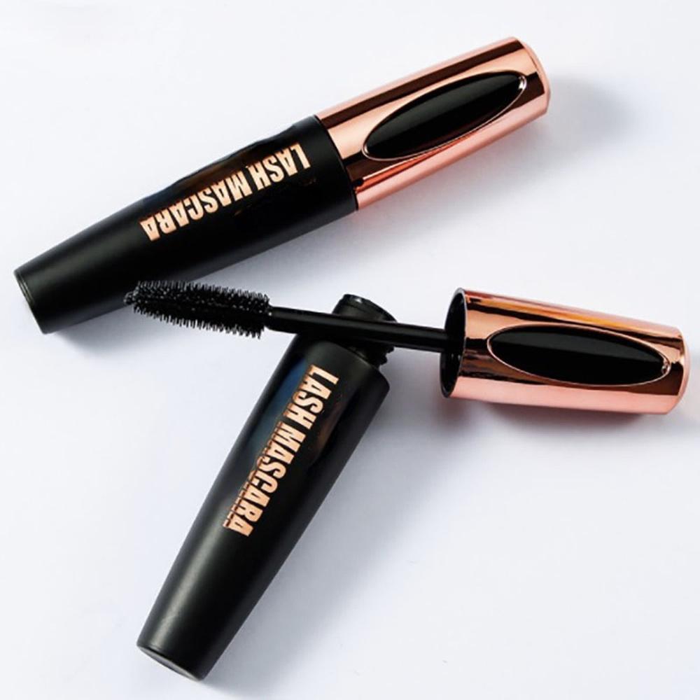 Black Mascara Lengthens Eyelashes Waterproof Long-lasting 4D Silk Fiber Mascara Lash Extension Cosmetics