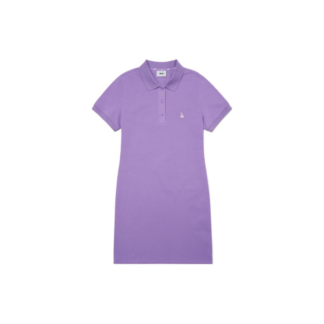 

Новые платья с коротким рукавом MLB Женские фиолетовые 3FOP00623-07PPN S