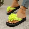 Flower Women Summer Casual Beach Home Shoes Sandals Flip Flops