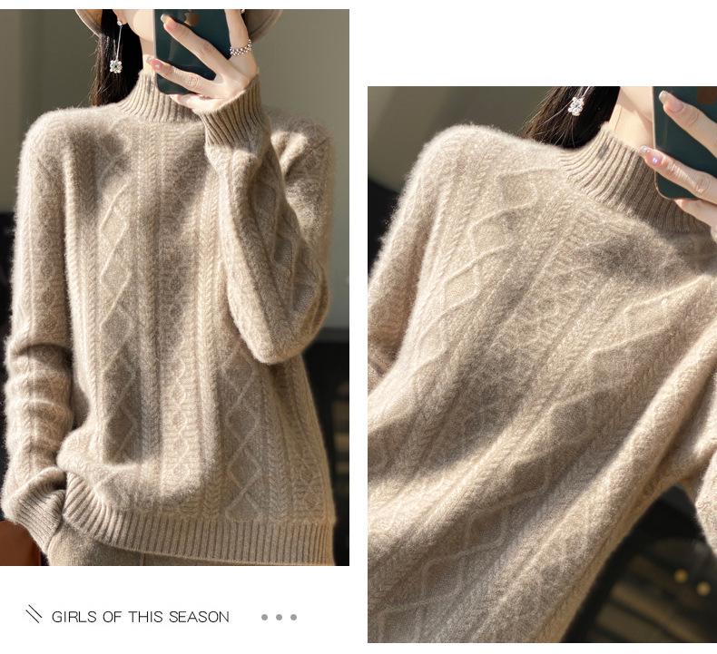2005 New Wool Knit Sweater - Thickened Autumn/Winter Versatile Base Layer