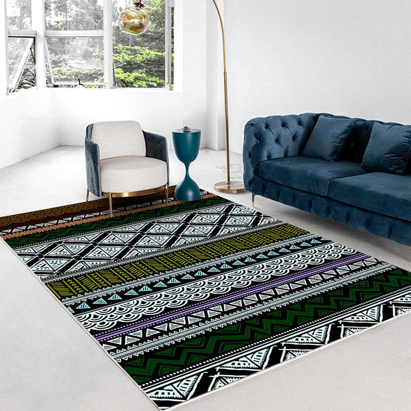 Moroccan Washable Rugs for Living Room Bedroom Large Area Non-slip Floor Mat Thickened Home Decor Carpet