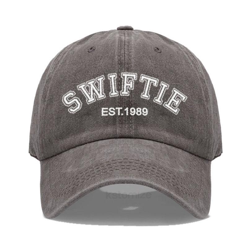 SWIFTIE 1989 Stickerei Baseballkappe für Männer Frauen Unisex Gewaschene Baumwolle Dad Hat Sonnenhut Geschenk Fans Outdoor-Sport Dropshipping