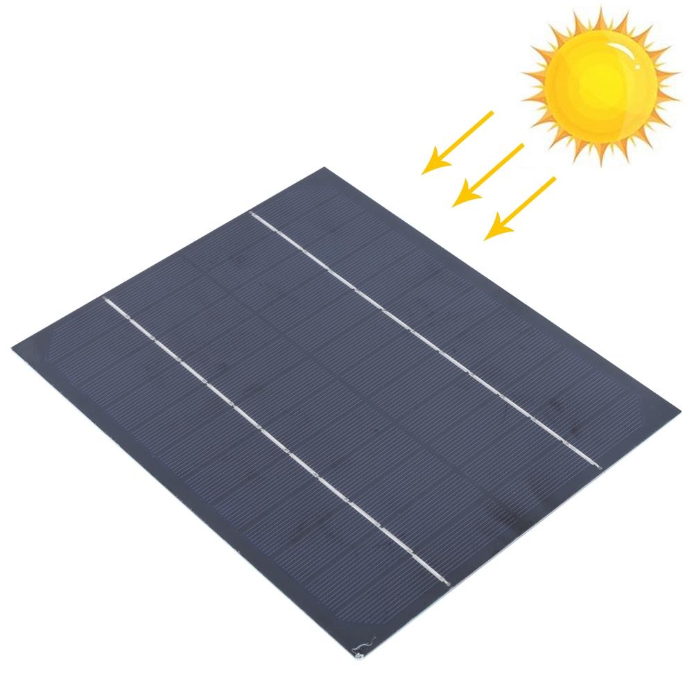 6W 12V Monocrystalline Silicon Solar Panel Outdoor for DIY Battery Charger Power Supply