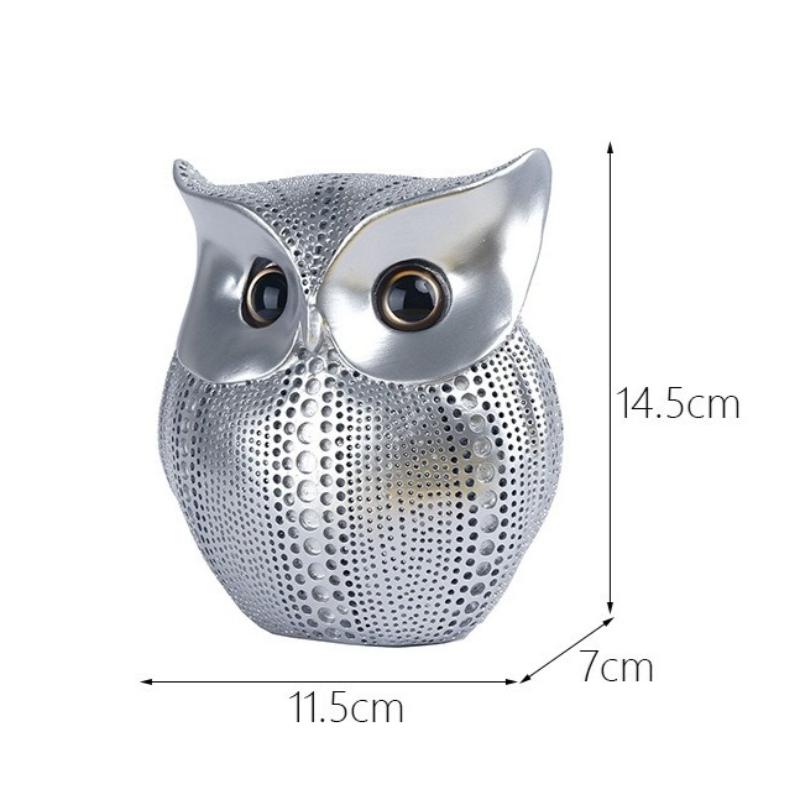 1 шт. Сова Орнаменты Мягкие Скандинавские Современные Простые Орнаменты Смола Поделки Спальня Гостиная Искусство Животные Семейная Атмосфера