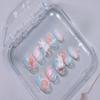 SEVEN NAILS Handmade Cloud Rabbit Oil Painting Look Glue-on Nail Short Oval 1 Set M (10p