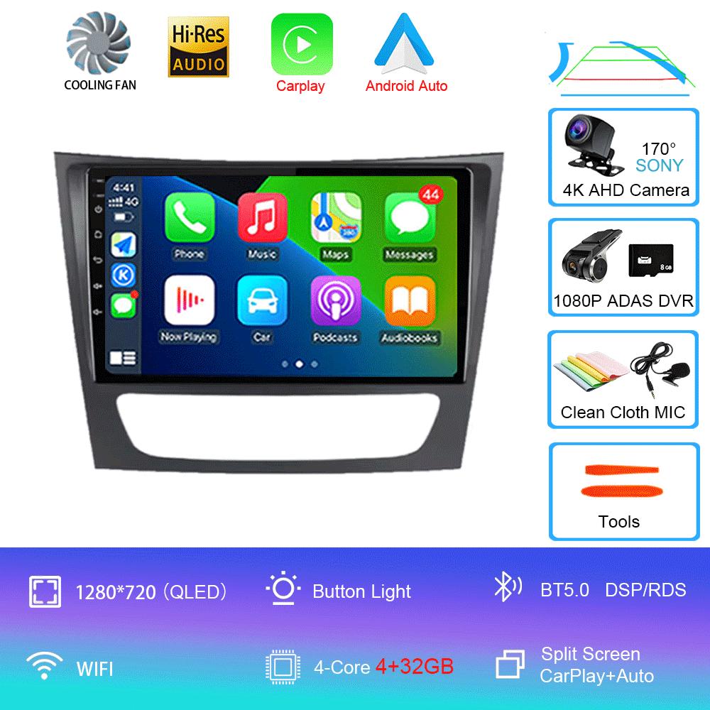 Car Radio Android 14 For Mercedes Benz E Class S211 W211 2002 - 2009 CLS Class C219 2004 - 2010 Carplay GPS Head Unit 2Din Video