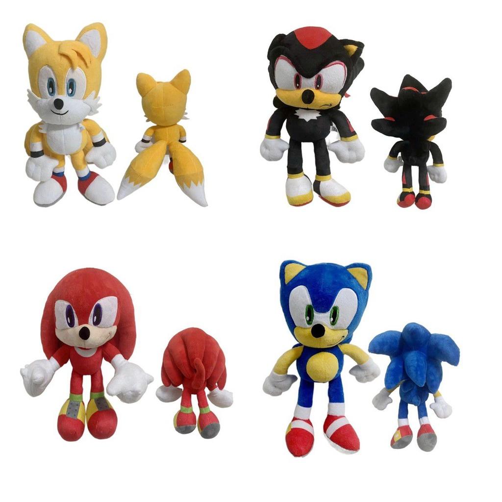 Cute 30cm Sonic Tails Plush Shadow The Hedgehog Knuckles Toy Super Sonic Soft Plush For Comfortable Snuggles
