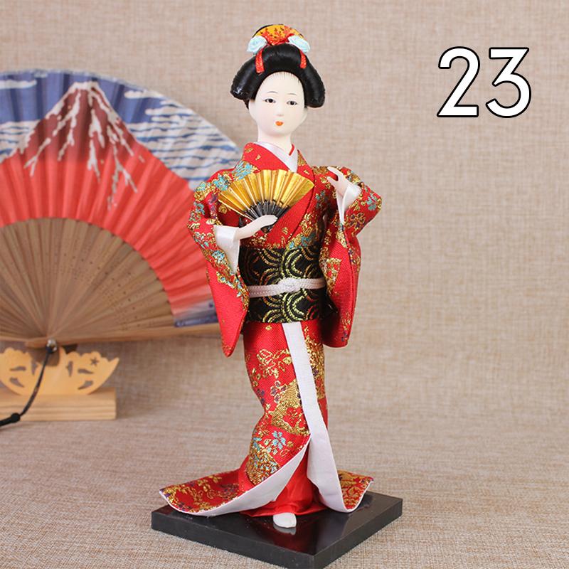 Krásné japonské figurky gejš Panenky s krásným kimonem Domácí dekorace na plochu Miniatury Kolekce ozdob z gejš Dárek