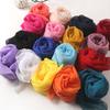 Einfarbige lange Schals und Wickeltücher Chiffon Strand Sonnenschutz Hijab Mode Damen Schal