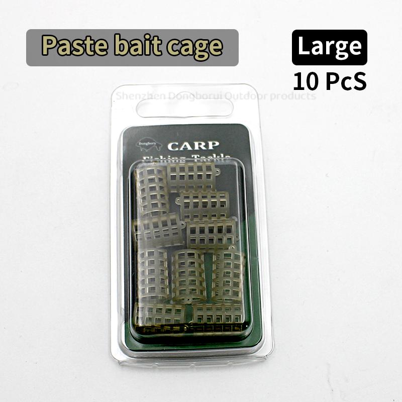 10 Stück Karpfenangeln Paste Köderkorb für Haarvorfach Köderkorb Köder Köderkorb für Karpfenangeln Haarvorfach Zubehör