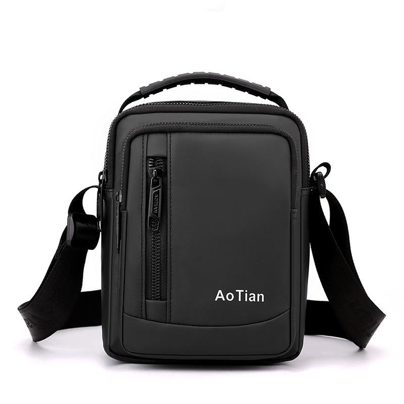 Men's Shoulder Bag, Business and Leisure Oxford Cloth Diagonal Cross Small Backpack