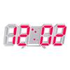 3D Smart Stereo LED Alarm Clock with Voice Control - Korean Style Wall & Table Clock