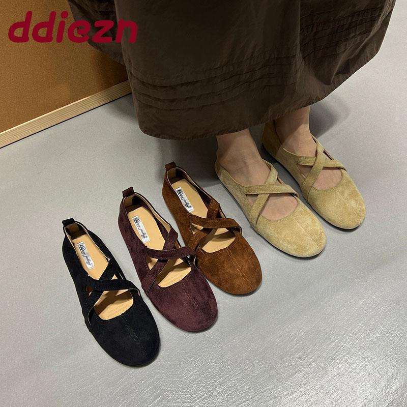 Fashion Flock Footwear Ladies Mary Janes Flats Slip On Shoes Casual Female Shallow Fashion Round Toe Women Flats With Shoes