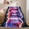 Halloween horror thriller theme Stranger Things blanket, home warming, four season bed decoration, sofa cover, flannel throwing blanket K11
