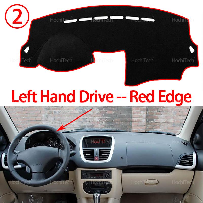 Für Peugeot 206 Plus + T31 2009 2010-2012 Auto Armaturenbrett Abdeckung Lichtschutzmatte Instrumentenbrett Abdeckung Matte Teppich Zubehör