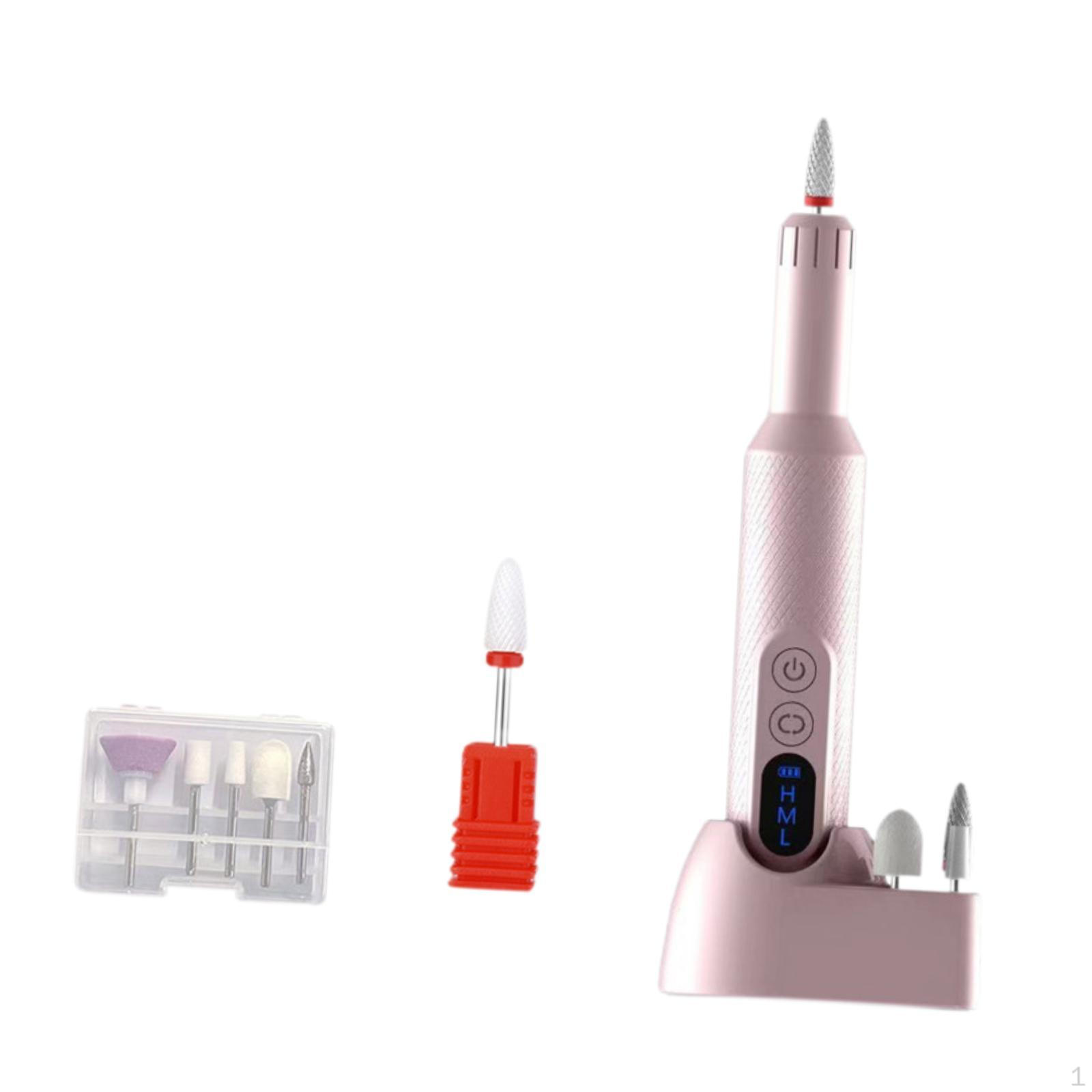 

Набор инструментов для профессионального ухода за ногтями розовый