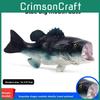 Modelo de Peixe Lateolabrax Japonicus Brinquedo Com Material Plástico Para Decoração de Aquário Marinho