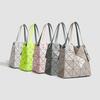 Eine einfache und Patchwork-Geometrische Diamant-förmige Tasche Kleine Quadratische Box Damen Einzel-Schulter Handtasche