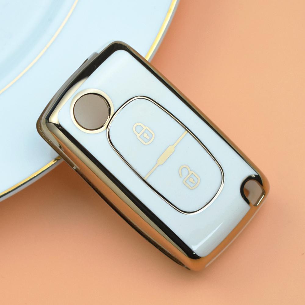 

2 3 Buttons Key Case Cover For Peugeot Partner Tepee 207 307 308 407 For Citroen C-Crosser C3 C4 Picasso Berlingo Case Keychain