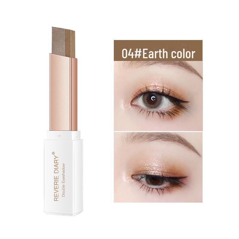 Velvet Gradient Two-Color Eye Shadow Stick - Smudge-Proof & Easy Application