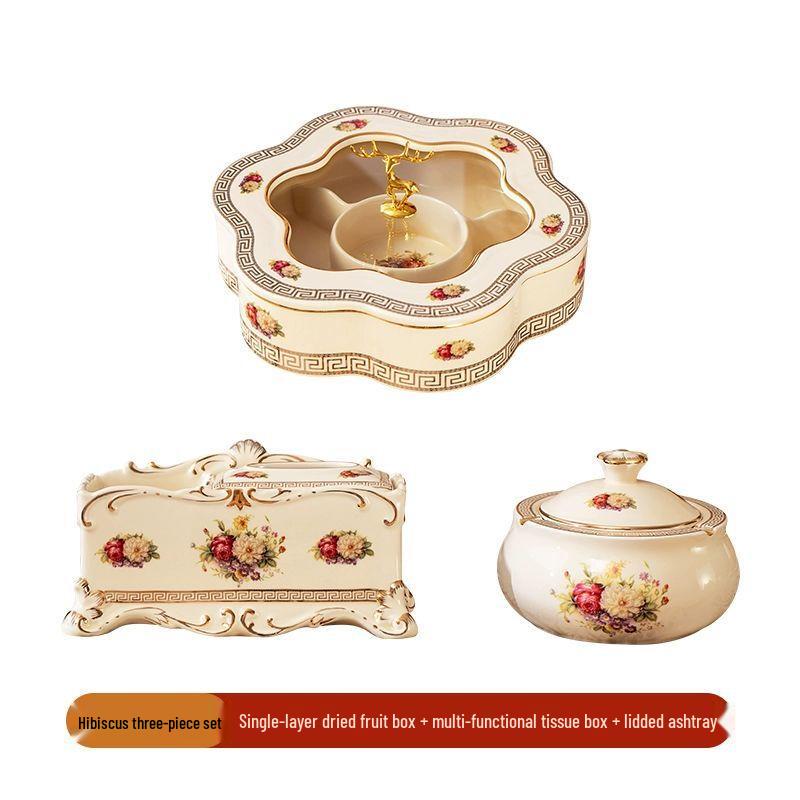 Luxury European Ceramic Fruit Plate Set
