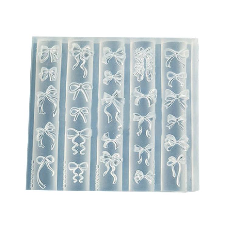 Nail Art Silicone Mold Bowknot Theme Manicure Training Tool Professional Manicure Supplies Perfect for Various Occasion