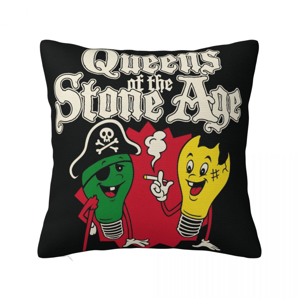 Queens Of The Stone Age Music Band Pillow Cover American Rock Music Soft Pillow Case Cushion Cover Pillowcases For Home Decor