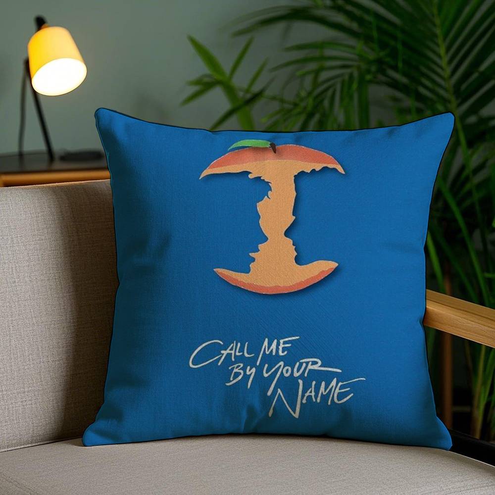C-Call Me by Your Name Pillow Case Sofa Short Plush Double-sided HD Printing Room Home Office Gift Cushion Cover
